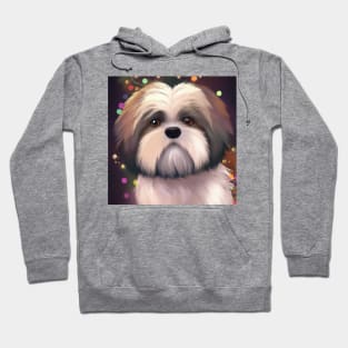 Cute Shih Tzu Drawing Hoodie